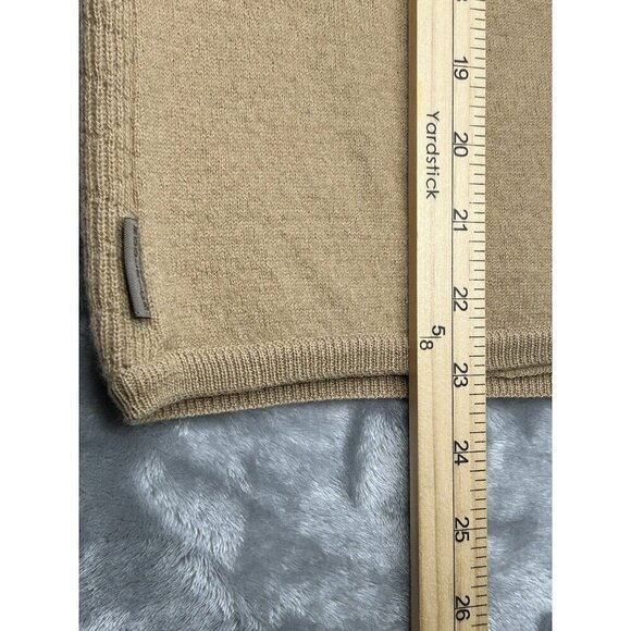 Woolrich Sweater Vest Womens Large Wool Camel Tan Full Zip Mock Neck Classic L - Picture 10 of 10